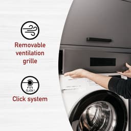 Interlink Lifestyle Studio Flow Wasruimtecombinatie Bundel 05 - Antraciet - 134 x 68 x 208 cm - Complete wasruimte met wasmachinekast en opbergkast — thumbnail 2