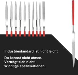 Mini diamantvijlen set 20 stuks 2 x 100 mm voor metaal, glas, steen, hout. — thumbnail 5