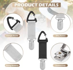 Dailygoods- Hoedenclips Draagbaar - Elastische Hoedenhouder - Sjaal/Handschoen Clips - Veelzijdig Ontwerp - 6 Kleuren - Hoogwaardige Materialen — thumbnail 4