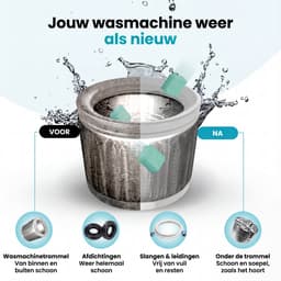 Pet sanify Wasmachine Reinigingstabletten - Verwijdert dierenhaar, bacteriën en geurtjes - Washing Machine Cleaner - 24 tabletten — thumbnail 4