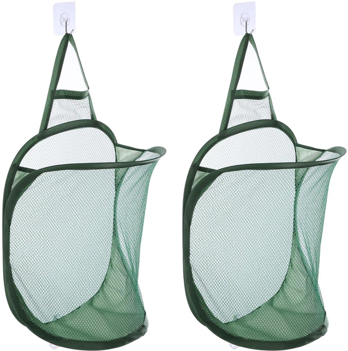 Dailygoods - 2 Stuks Hangende Waszakken van Mesh voor Vuile Kleding — afbeelding 1