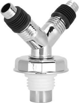 Y-buisconnector Vloerafvoer - Wasmachine Afvoer T-stuk - Keuken Badkamer - Waterslot Anti-geur - 700 mm - Grijs — thumbnail 1