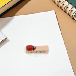Houten Wasknijpers - Decoratieve Klemmen - Knutselen en Decoratie - Lieveheersbeestje Ontwerp - 3.5 cm - Kleurrijk — thumbnail 5