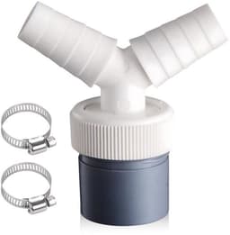 LISM-Adapter Y Geschikt voor dubbele afvoer van wasmachines Ø40/18-24mm, met 2 klemmen, Geschikt voor vaatwassers. — thumbnail 2