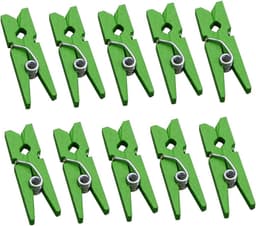 Houten Knijpers - Fotoklemmen Decoratieclips - Huis Decoratie - Mini Formaat - 2.5 cm - Groen — thumbnail 1