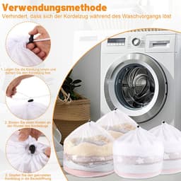 Dailygoods - Wasnetten Set van 4 - Bescherm je Kleding in de Wasmachine — thumbnail 4