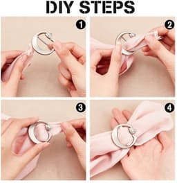 T-shirt-clips - Kledingklemmen - Elegante parels - Gemengde kleuren - Decoratieve clips - Voor sjaals en kleding - 8 stuks — thumbnail 2