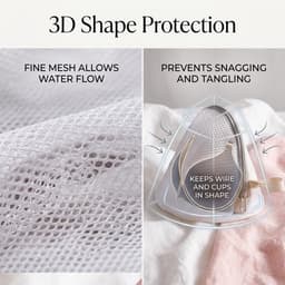 4 Wasnetten voor de Wasmachine, Stevige Netten voor Kleding, 18 x 19 cm, Ondersteunende Set voor Delicate Was — thumbnail 5