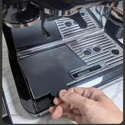 Lekbakmat Koffiemachine - Waterbak Mat - Koffiebereiding - Speciaal Ontworpen - N.v.t. - Zwart — thumbnail 3