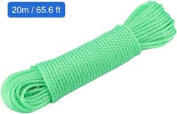 Nylon Waslijn - Kledinglijn Touw - Buiten Droge Was - Op Lengte Te Knippen - 20 meter - Groen — thumbnail 5