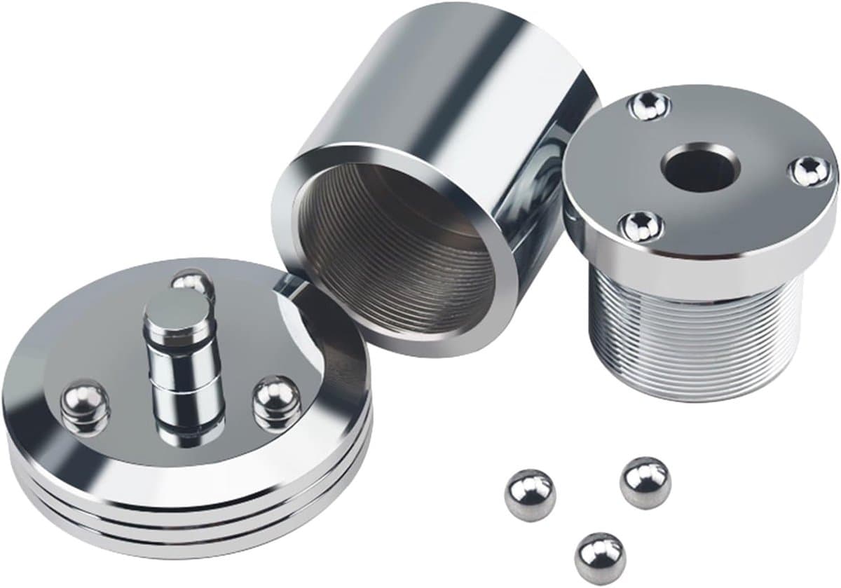Schokabsorberende Voetjes - Trillingsdempers Stabilisatoren - Apparatuur Stabiliseren - Verstelbare Hoogte - 4 stuks - Zilver — afbeelding 1