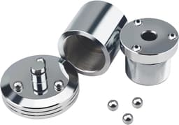 Schokabsorberende Voetjes - Trillingsdempers Stabilisatoren - Apparatuur Stabiliseren - Verstelbare Hoogte - 4 stuks - Zilver — thumbnail 1