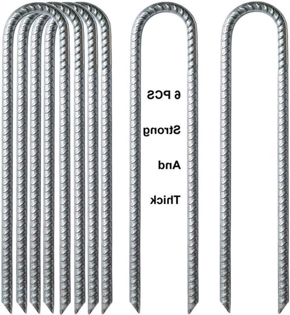 Grond wapening stakes voor tuinieren en camping - gegalvaniseerd — afbeelding 1