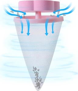Wasmachine filter - Wasmachine reiniger - Wasmachine vuilreiniger - Wasmachine cleaner - Roze - Herbruikbaar - Wasfilter - Schoonmaakmiddel - Vuil verwijderen - Drijvend vangnet - Haarvanger - Haar vanger - Ontstopper - Thuis innovatie - Vangnet — thumbnail 2