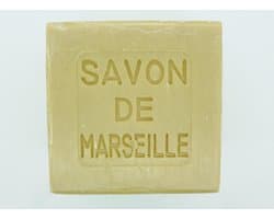 Witte Marseillezeep (Savon de Marseille) - 400 gram (zonder palmolie en plasticvrij verpakt) - Marseille zeep blank voor de hand- en machinewas - vegan - dierproefvrij - zonder chemische toevoegingen