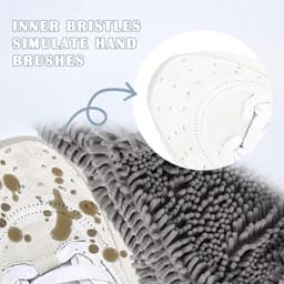 Schoenenwaszak, waszak voor wasmachine en droger, herbruikbare schoenenwaszak voor alle soorten en maten schoenen (grijs 1 stuk) — thumbnail 2