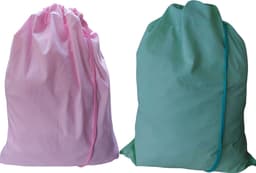 Bluvardi katoenen waszakken set van 2 stuks - XXL -pink- green — thumbnail 1