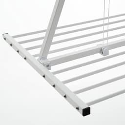 JGS® - Innovatief Verticaal Droogrek voor aan het Plafond, Gemaakt van Aluminium en Staal, Ruimtebesparend en Inklapbaar, 152 x 54 x 25 cm- — thumbnail 4