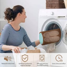 Waszak - Wasnet Voor Schoenen - Waszak Voor Schoenen - Schoenen Waszak - 39 x 19 Cm - Netje Anti-Vervorming - Delicaat Wasgoed - Schoen Wassen - Schoenenwaszak - Wasgoed - Wasmachine - Schoenen / Sneakers - Met Rits En Hangende Ring - Herbruikbaar — thumbnail 3