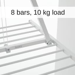 Ruimtebesparend Inklapbaar Droogrek voor Plafondbevestiging - Wit - 150 cm — thumbnail 5