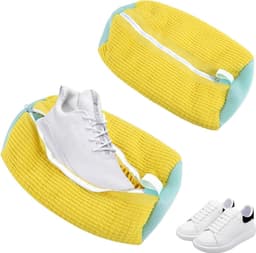 Net Shoe Washing Bag Dispenser met ritssluiting - Shoe Anti-Deformation Waszak - Beschermende Waszak voor Schoenen Wasmachine rek — thumbnail 1