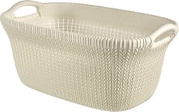 Curver Knit Wasmand - 40 liter - Oasis White — thumbnail 1