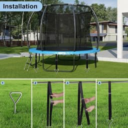 Bodemankers 8 stuks grondankers verstelbare riem tenten trampolines schommels bevestigen — thumbnail 2