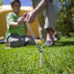 Tent tentharingen set 20 stuks - grondankers harde ondergronden - tenten paviljoenen - 30 cm staal zilver — thumbnail 3