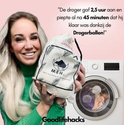 Drogerballen - 6 Wasdrogerballen - 100% Merino Schapenwol - Droogballen met Opbergzak — thumbnail 3