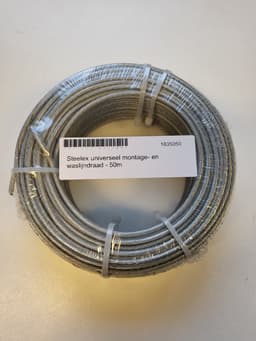 Steelex waslijndraad metaalkern 50mtr. — thumbnail 1
