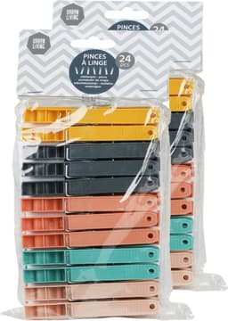 Urban Living Jumbo Size wasknijpers - 48x - kunststof - 9.5 cm — thumbnail 2