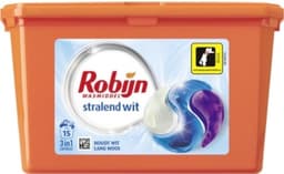 Robijn Wascapsules - 3-in-1 - Stralend Wit - 15 Stuks — thumbnail 2