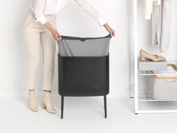 Brabantia Bo Wasmand - met Deksel - 60 l - Matt Black — thumbnail 5