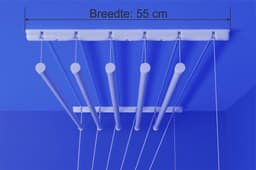 Heavy-duty Ruimtebesparend Plafond Droogrek - 6 stangen elk 90 cm lang — thumbnail 2