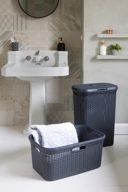 Curver Style Wasmand - 45L - 2 stuks - Antraciet — thumbnail 3