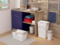 Kis Chic Deluxe Wasmand - 45L - 59x39x27cm - Gebroken wit — thumbnail 5