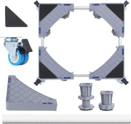 Washing Machine Stand - Adjustable Dryer Stand with 4 Heavy Feet - Increase 18cm/7inch Height - Max Load 400kg - Base Stand for Refrigerator - Household Appliances - Moendergo — thumbnail 1