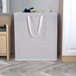 Opvouwbare wasmand 100 liter - Grote capaciteit - Waterdicht van PE - Grijs — thumbnail 3