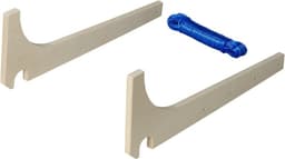 ProPlus Caravan Drooglijnhouder - Waslijnhouder - Waslijn - Ruimtebesparend - Kleren Drogen - Voor Verticale Manoeuvreergrepen - Inclusief waslijn 20 m - Hout - 3-delig — thumbnail 5