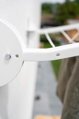 Opvouwbare witte muurkleding Airer - Ruimtebesparende kledingdroger — thumbnail 2