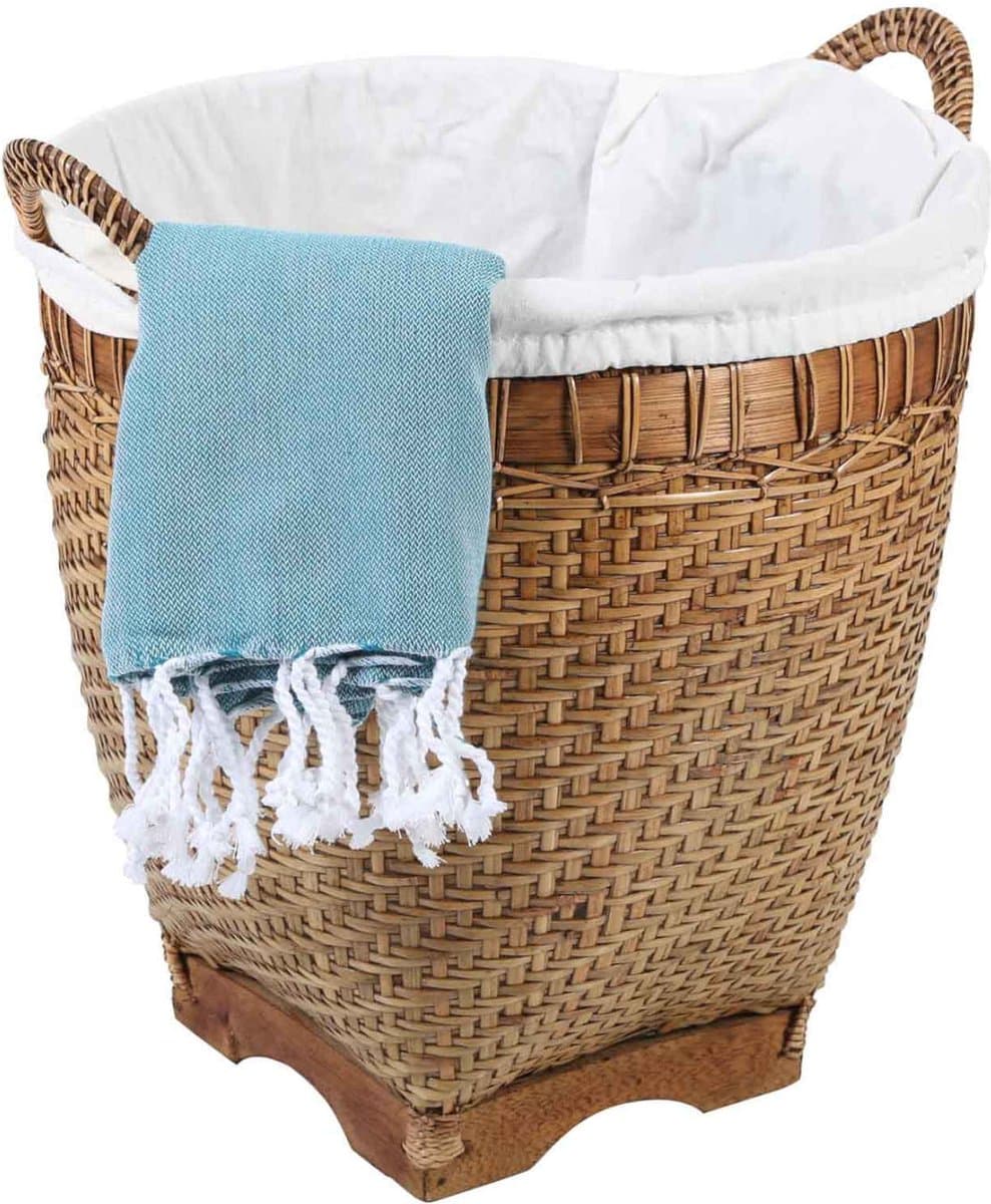 Rotan wasmand Lea met handvat — afbeelding 1