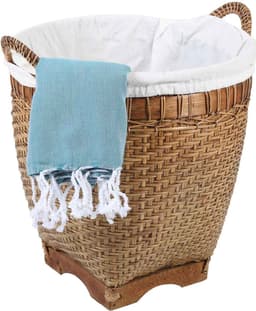 Rotan wasmand Lea met handvat — thumbnail 1
