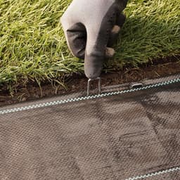 50 grondankers verzinkt, 100 mm lang, 13 mm breed, 2,9 mm, bevestigingsankers grondankers voor de tuin van verzinkt staal, haringen voor bevestiging van onkruidvlies, kunstgras — thumbnail 4