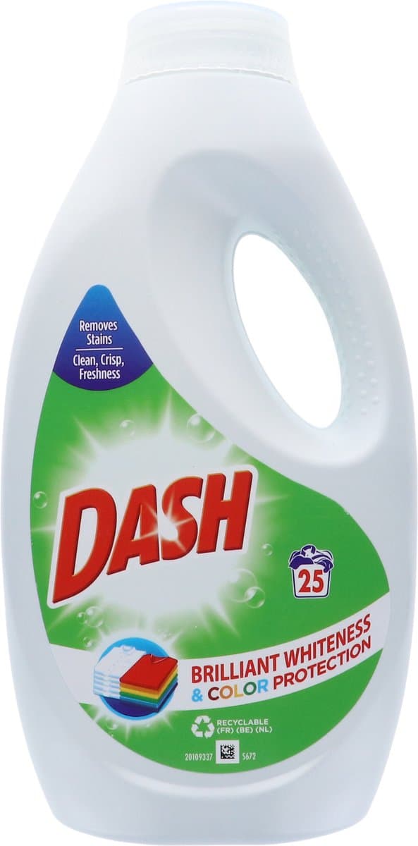 Voordeelverpakking van 2 x 25sc Dash vloeibaar wasmiddel groen 825 ml — afbeelding 1