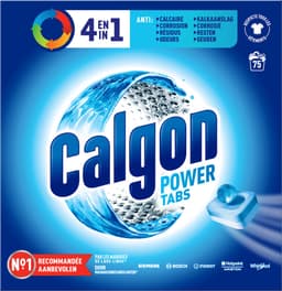 Calgon 4 in 1 Powerball Wasmachine Reiniger en Anti kalk - 75 Tabletten — thumbnail 1