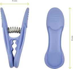 Clips, 18 stuks - , Mauve, Blauw en Groen — thumbnail 3