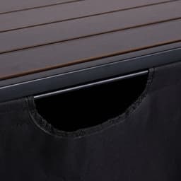 dubbele wasmand op wielen - 2 uitschuifbare vakken - industrieel design - met plank — thumbnail 2