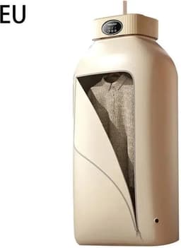 Elektrische Wasdroger - Smart Droogrek - Hangende Kleding Droger - Droger Voor Kledingkast - 41 x 41 x125cm - Khaki - — thumbnail 1