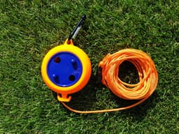 Waslijn oprolbaar - Camping waslijn - Kampeer accessoires - Compacte survival waslijn - Drooglijn - 8 meter — thumbnail 2