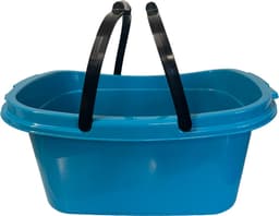HL - Kunststof Wasmand met Hengsel - Blauw - 55x38x25 cm - Draagbare Wasmand — thumbnail 1